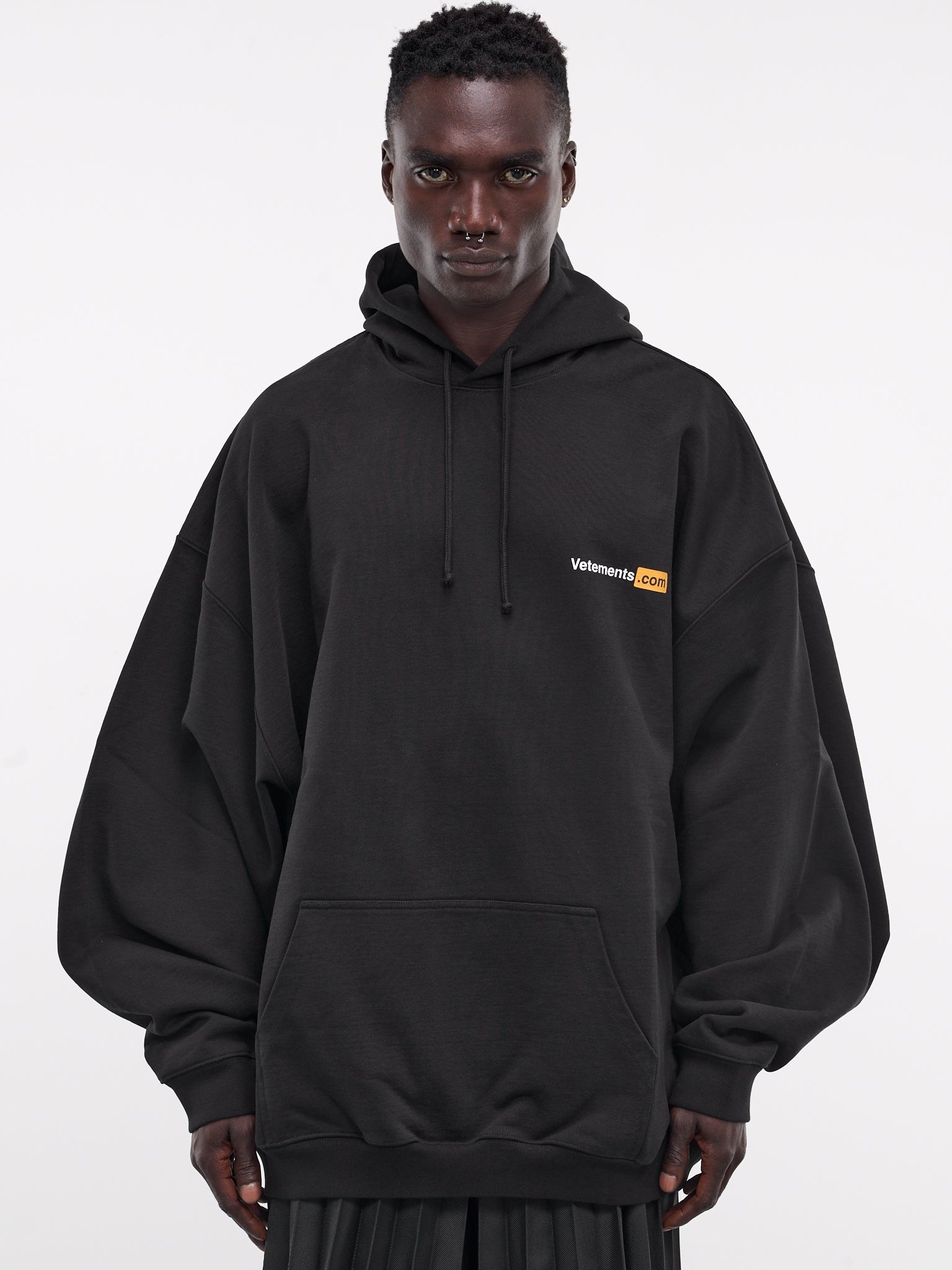 VETEMENTS XXX Logo Hoodie | hlorenzo | REVERSIBLE