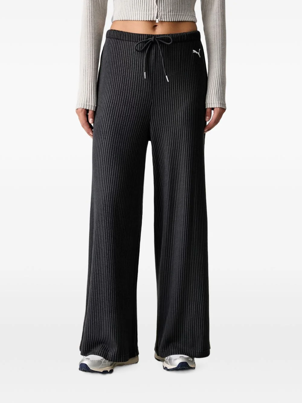 Essentials ribbed-knit track pants - 1