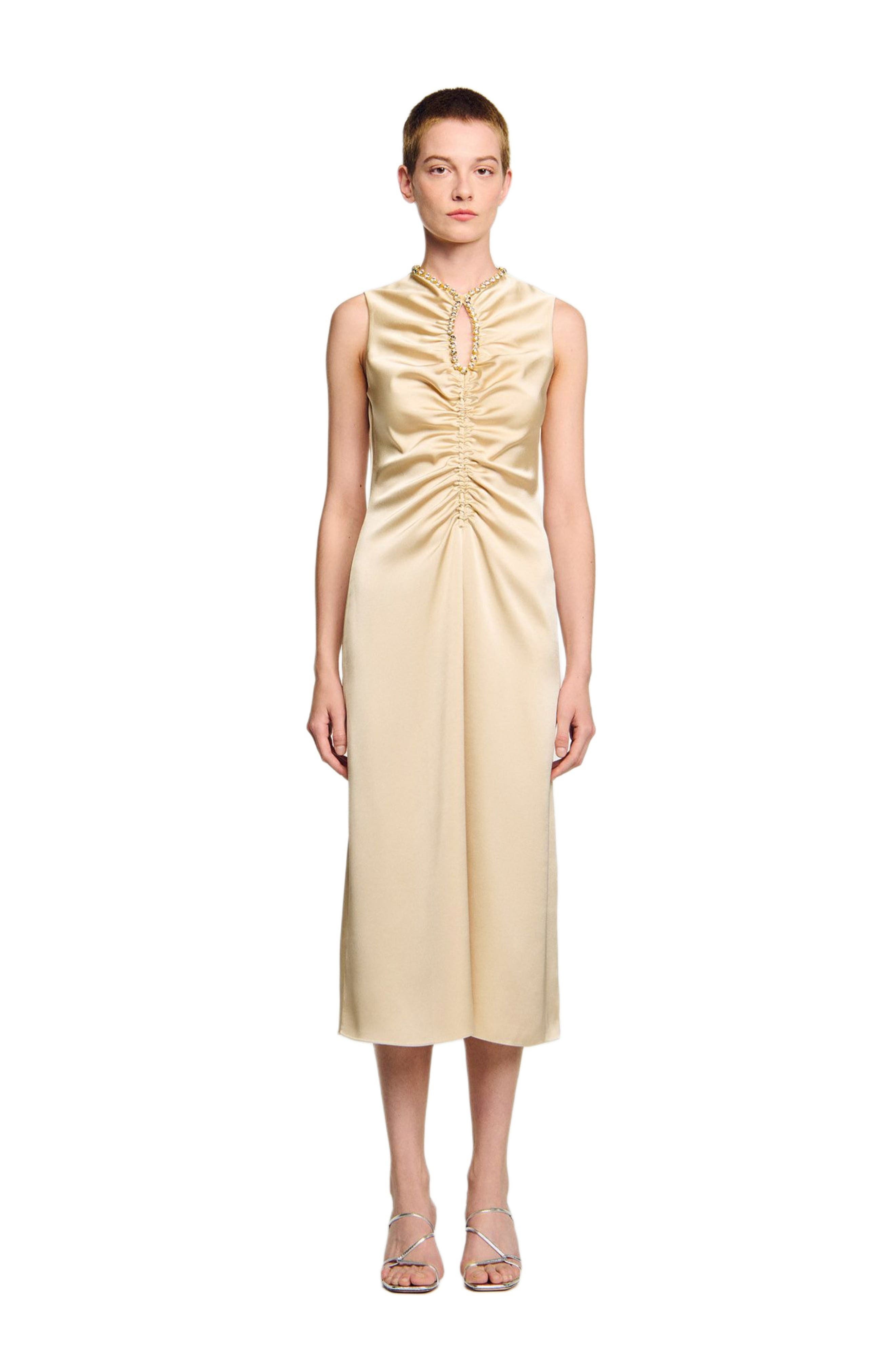 SANDRO Rhinestone midi dress at Nordstrom - 1
