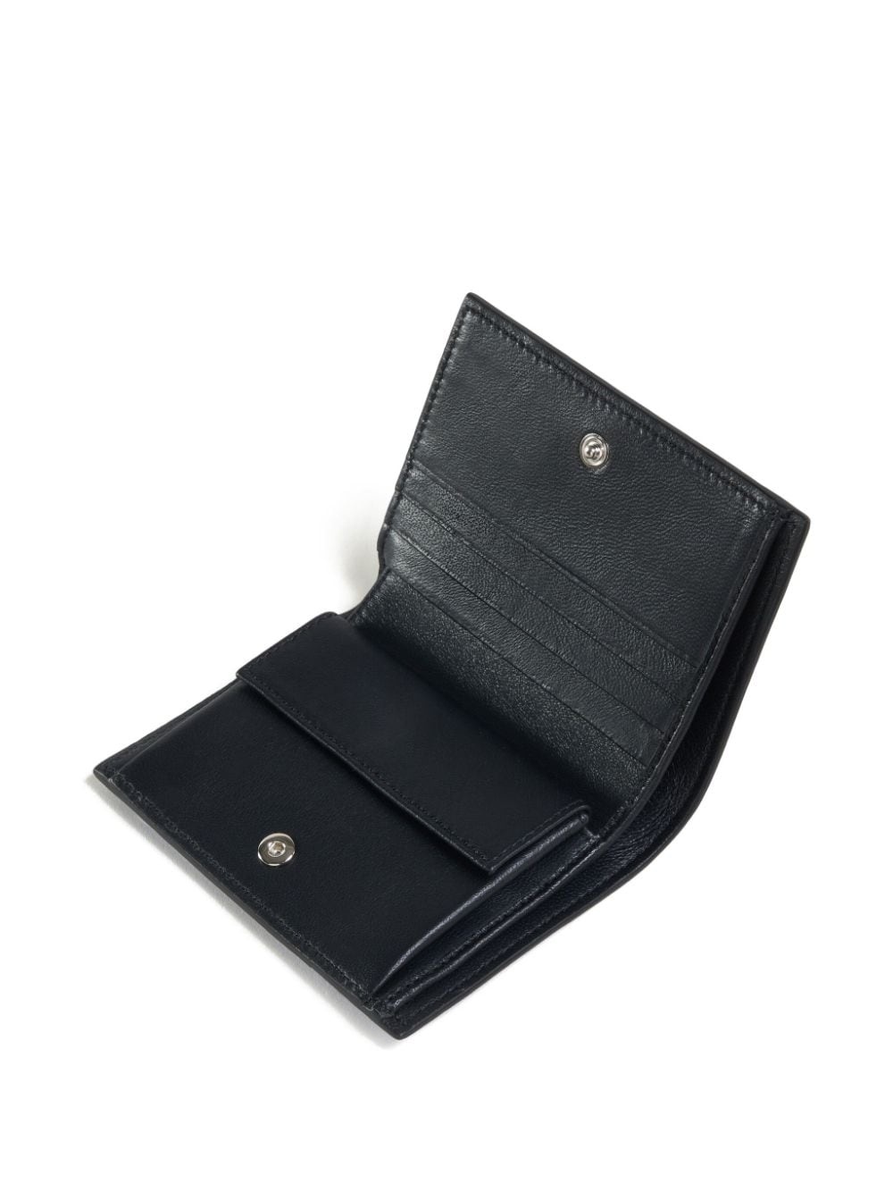 logo-embroidered billfold wallet - 4