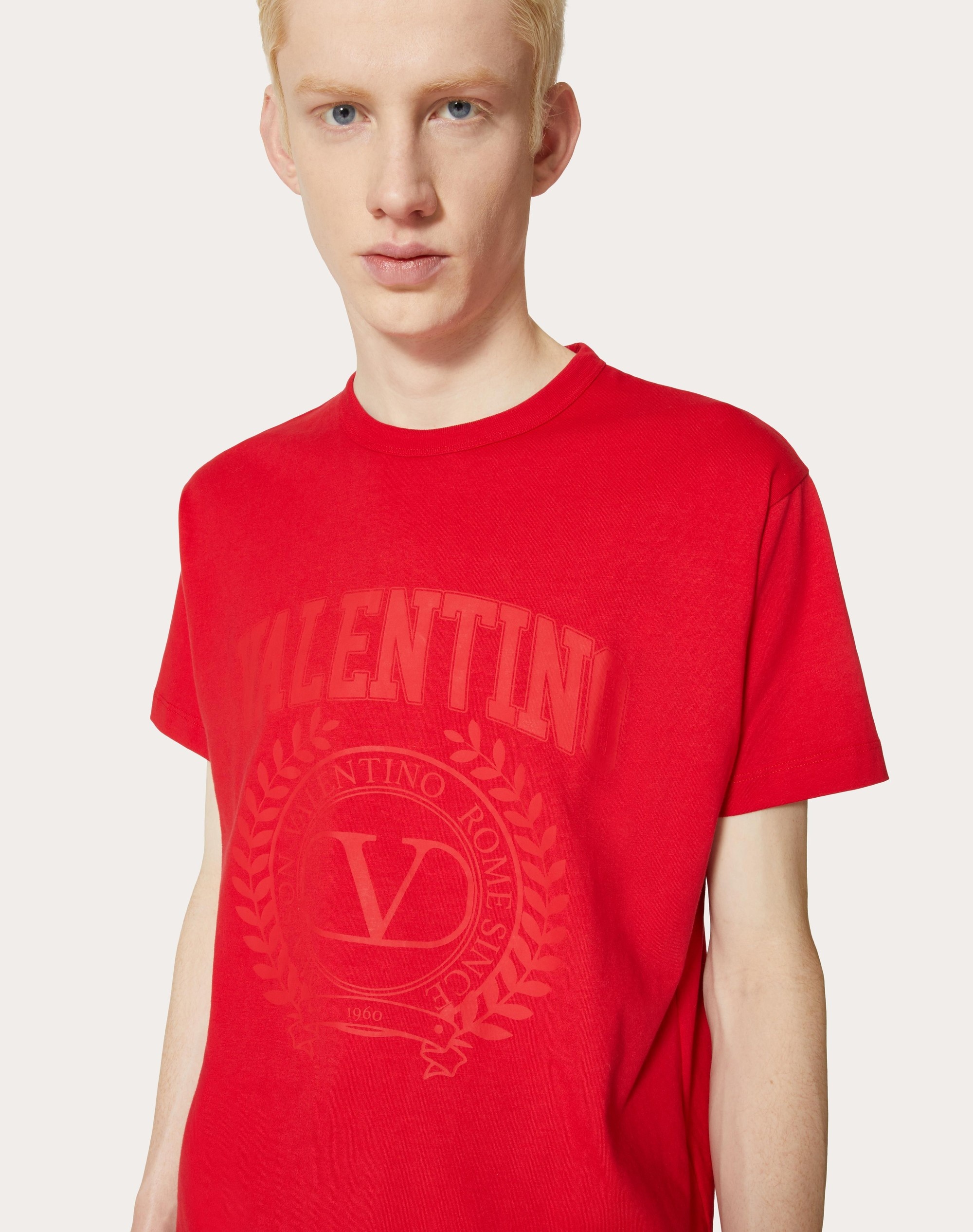 MAISON VALENTINO EMBROIDERED COTTON T-SHIRT - 5