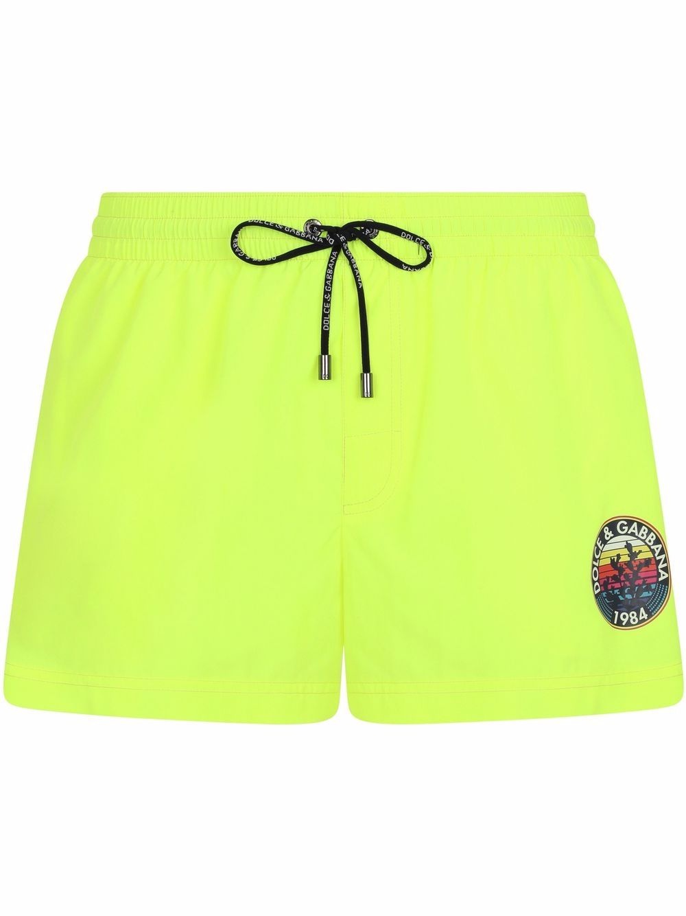 logo-print swim shorts - 1