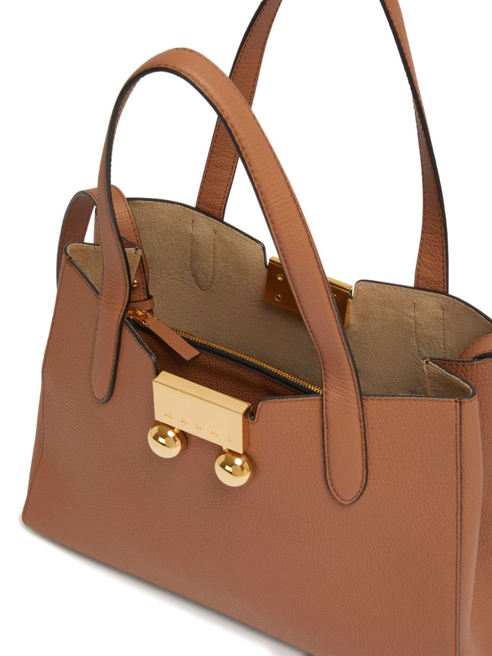Trunkaroo structured leather tote bag - 6