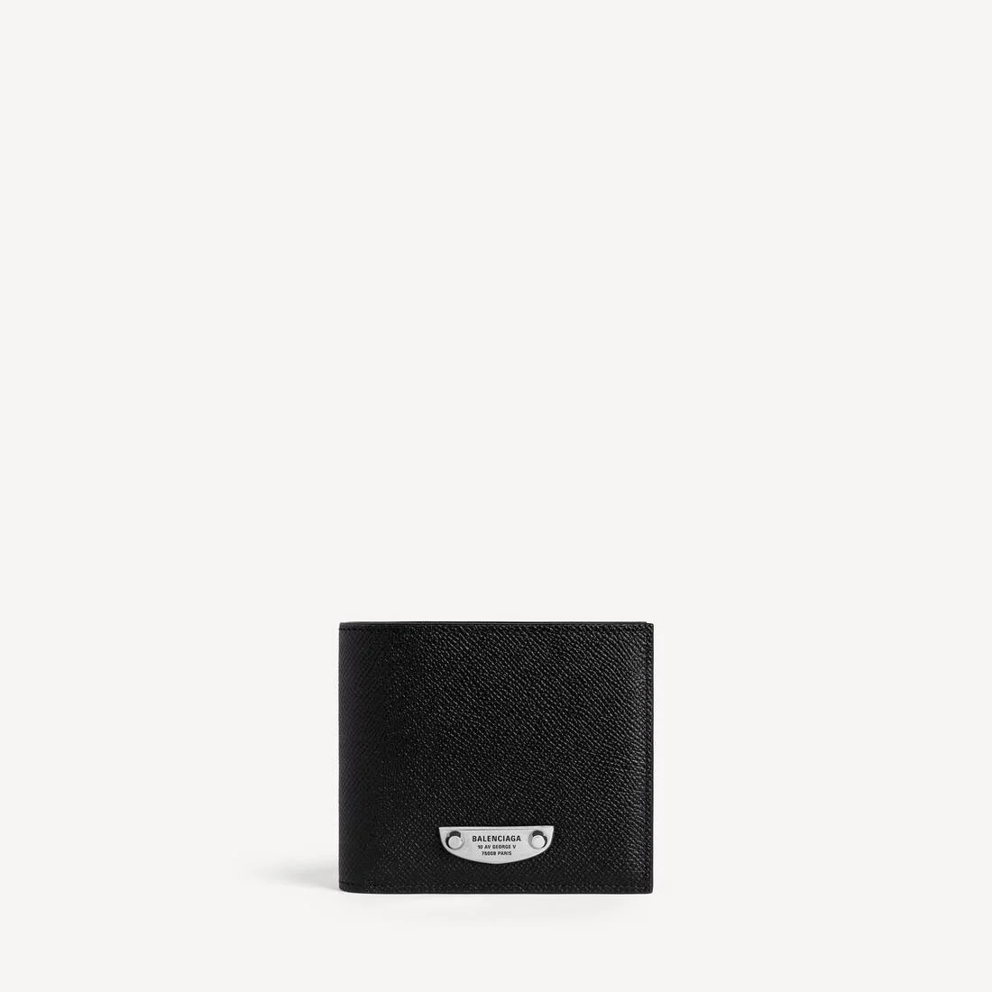 Men's Le City Uptown Square Folded Wallet in Black - 1