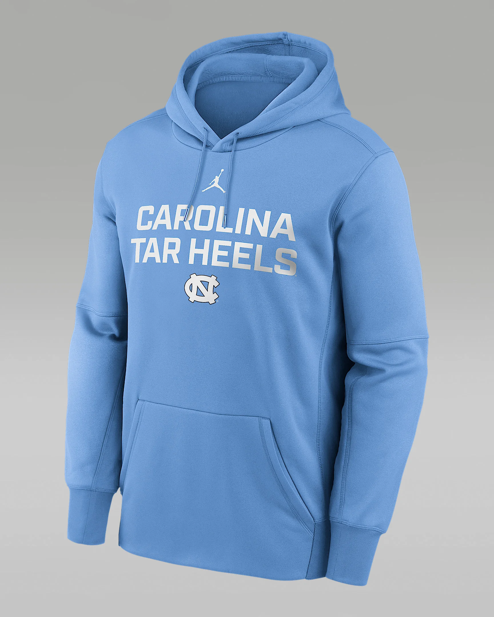 North Carolina Team Stacked Men’s Jordan Brand Therma College Pullover Hoodie - 1