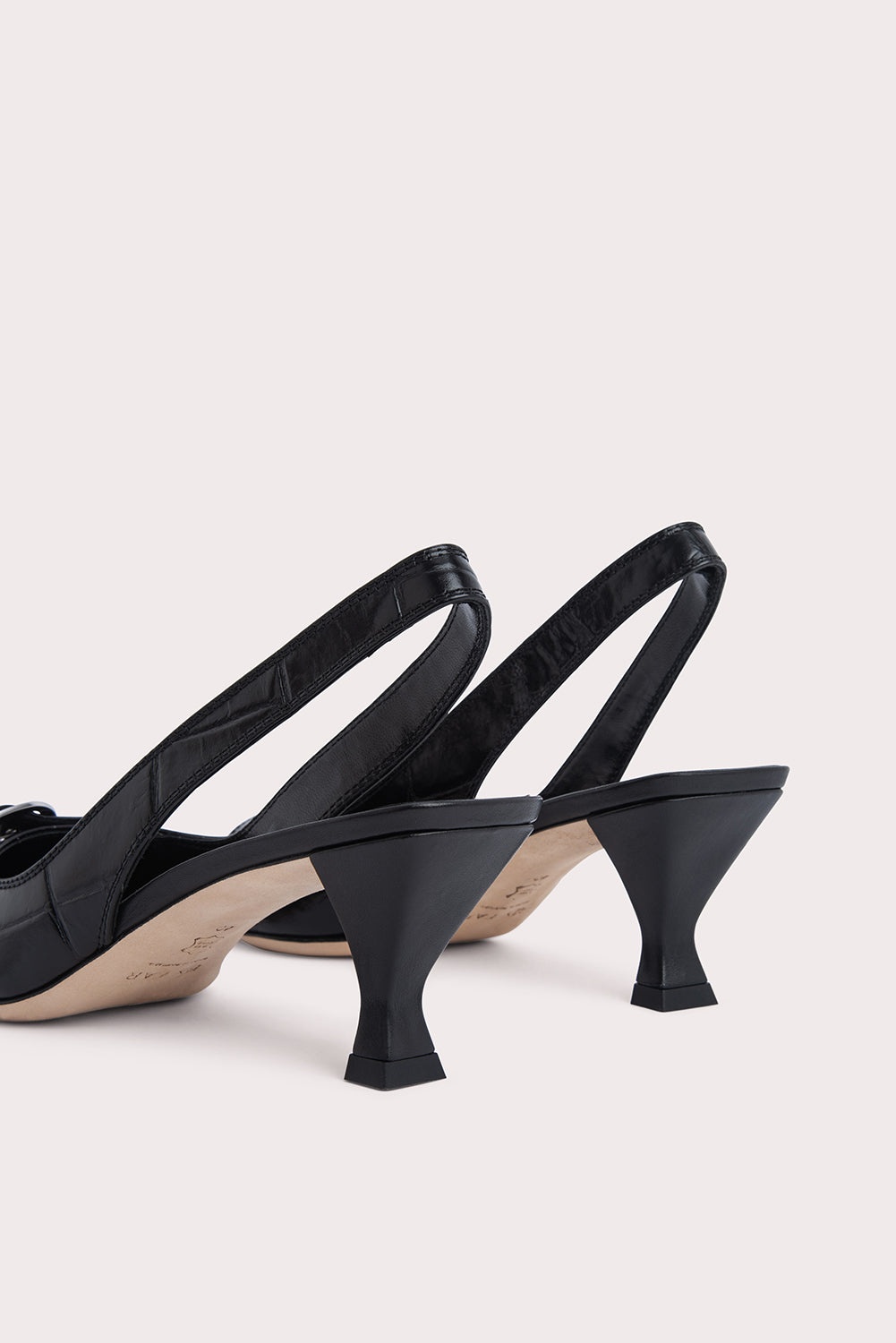 EVITA BLACK MAXI CROCO AND NAPPA LEATHER - 4