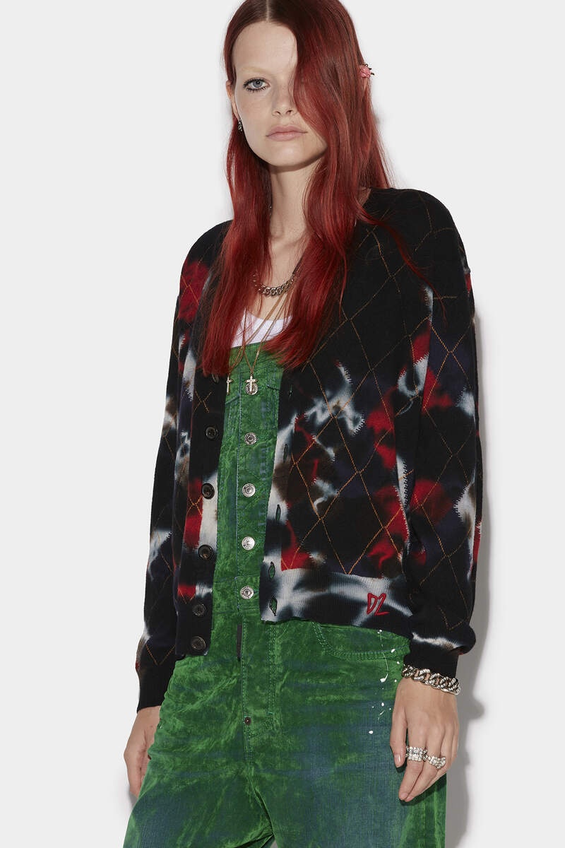 ARGYLE CARDIGAN - 1