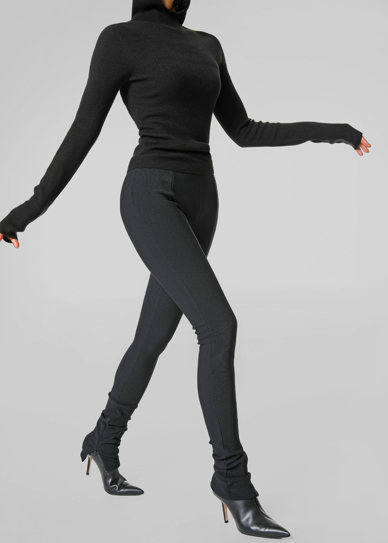 Danae Hooded Knit Top - Black 6