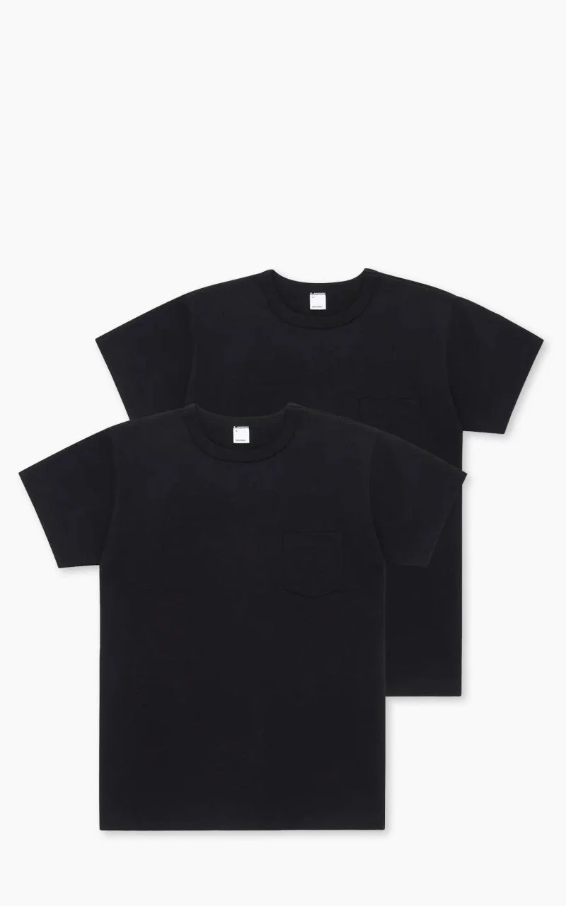 3SIXTEEN HEAVYWEIGHT POCKET T-SHIRT 2 PACK BLACK - 1