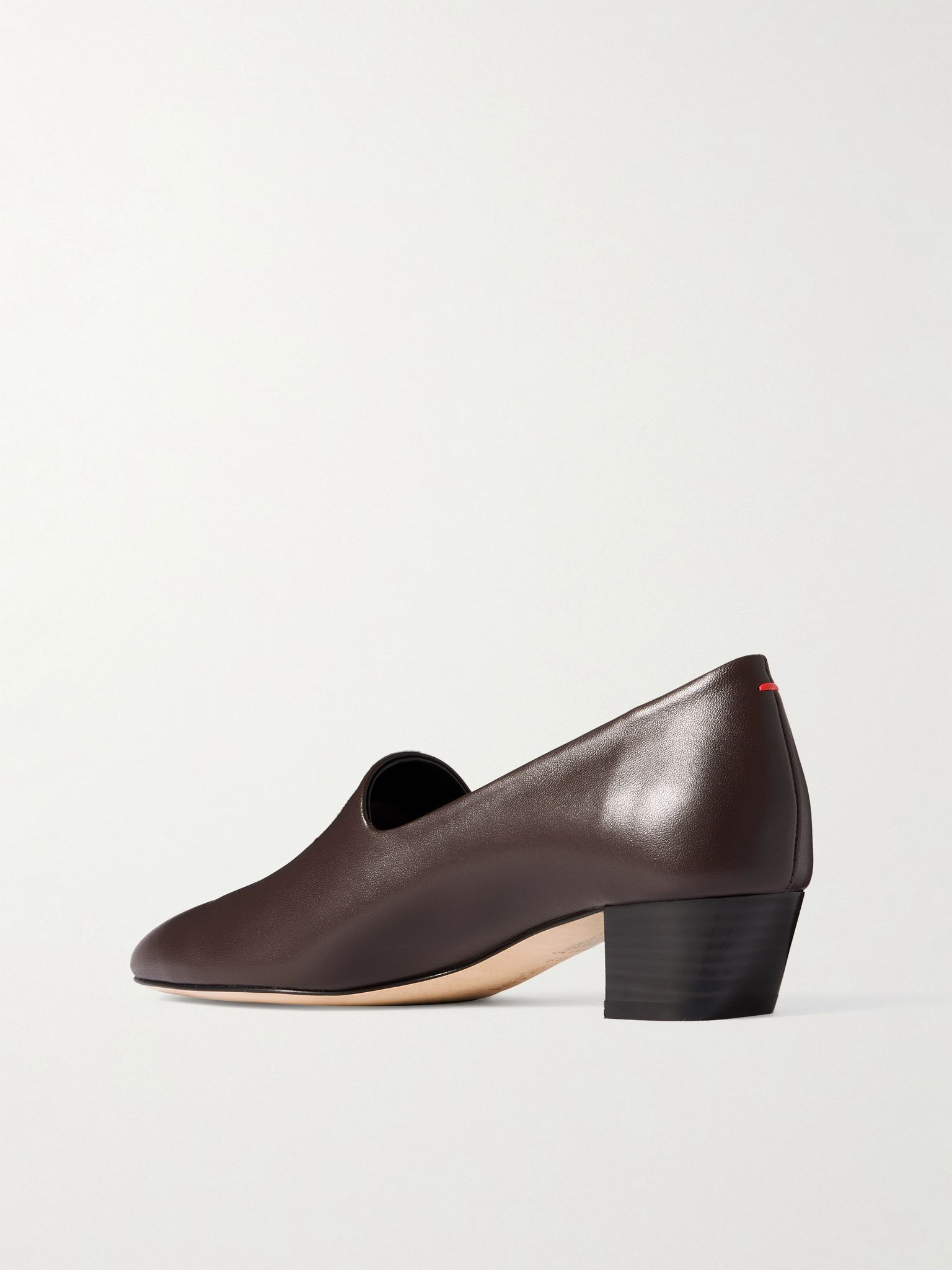 Gabby leather pumps Dark brown - 3