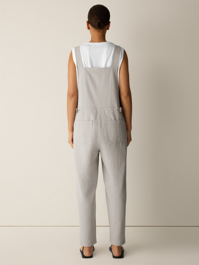 Slubby Organic Cotton Linen Overalls 4