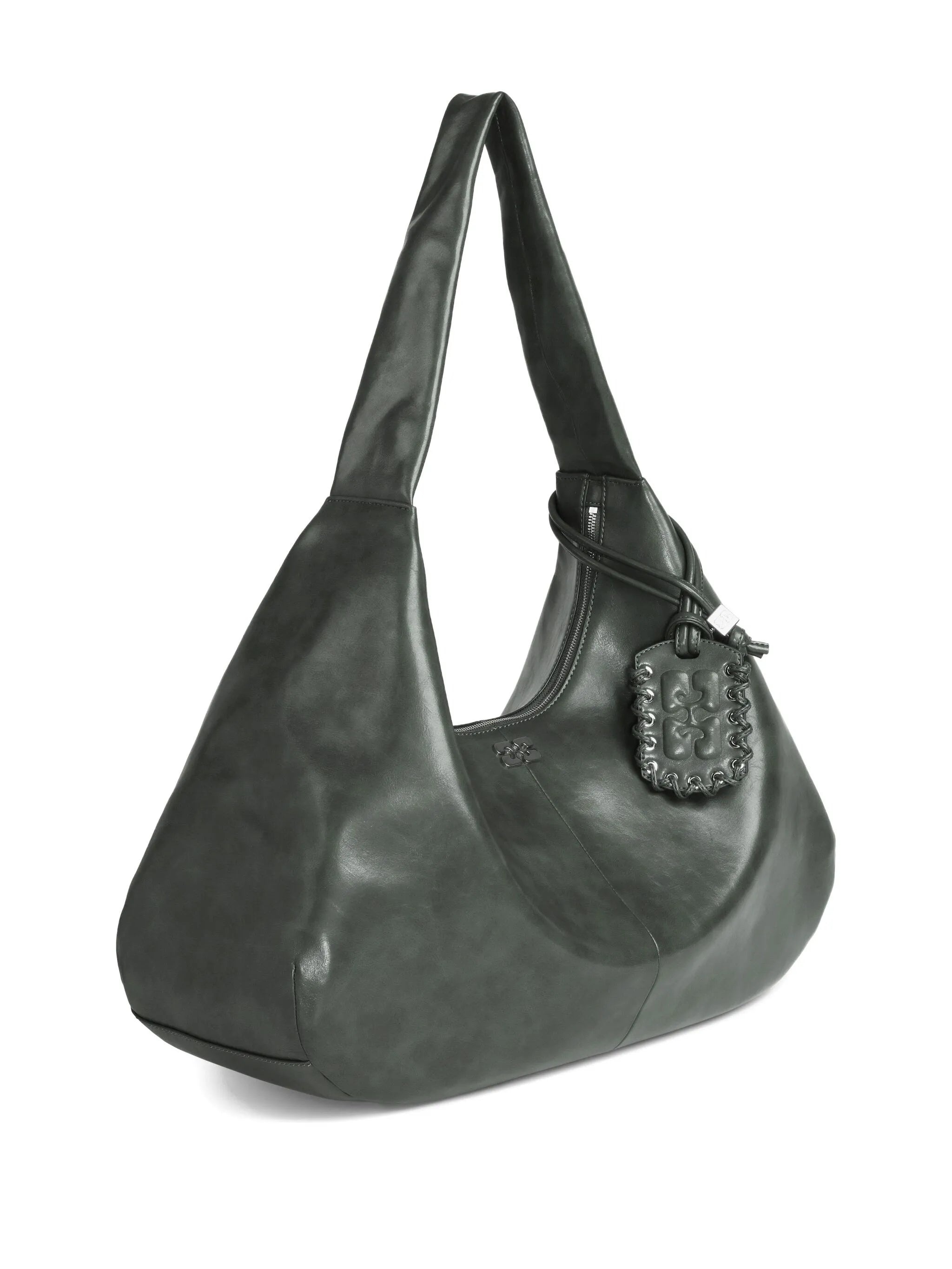 Ganni Medium Leather Shoulder Bag - 3