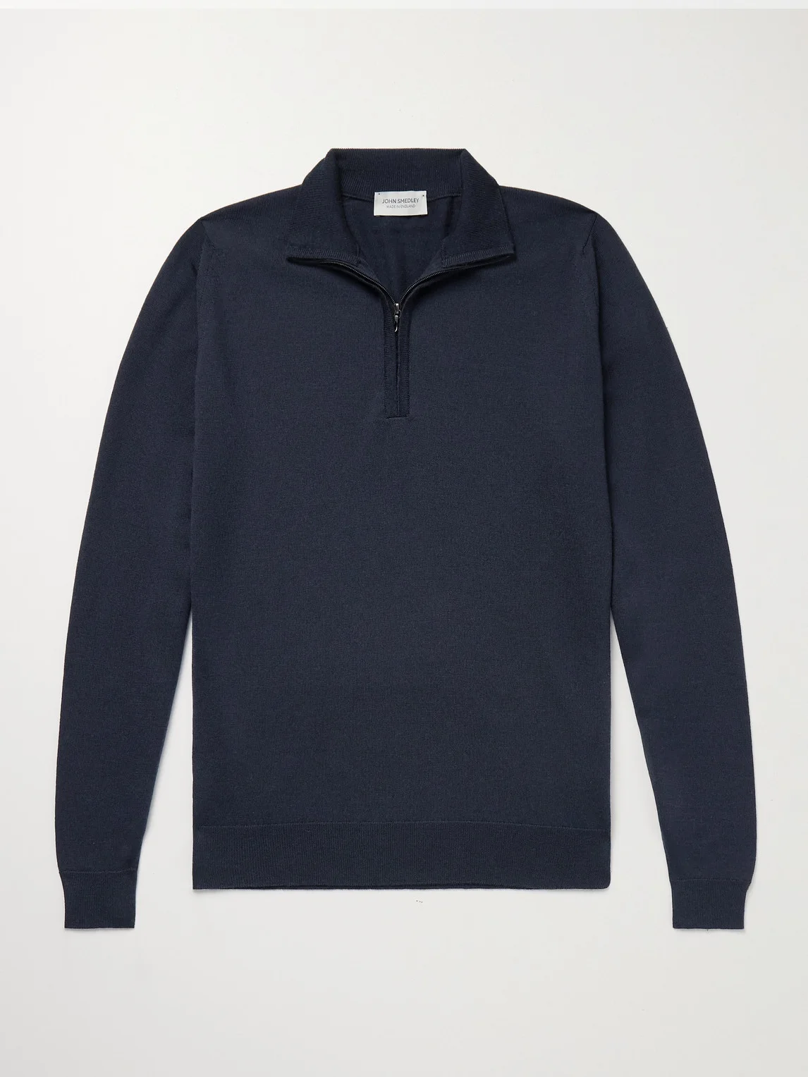 Tapton Slim-Fit Merino Wool Half-Zip Sweater - 1