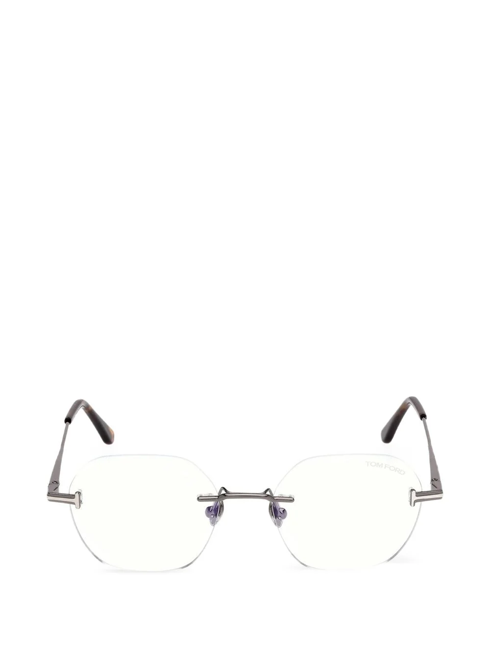 oval-frame glasses - 1