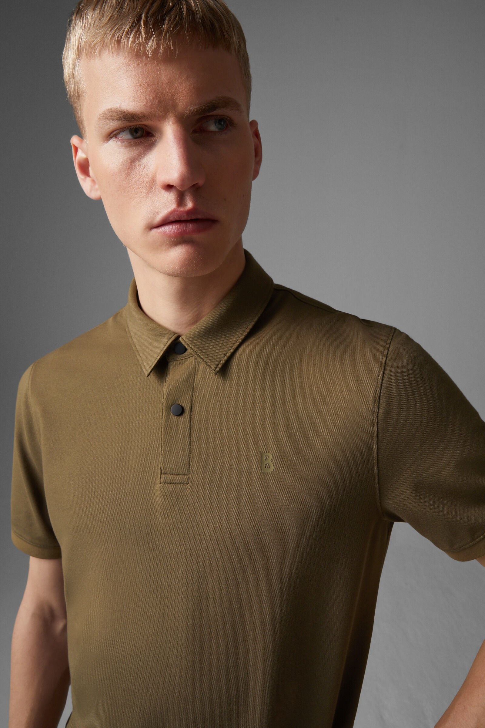 Timo Polo shirt in Olive green - 4