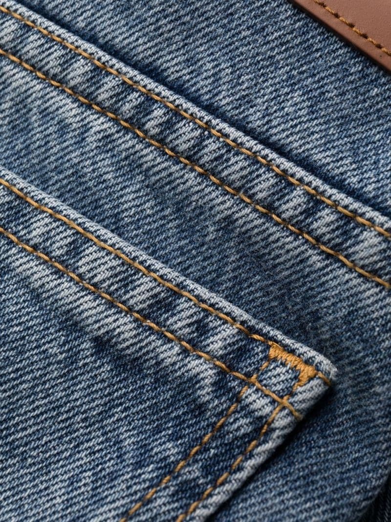 straight-leg light-wash jeans - 7