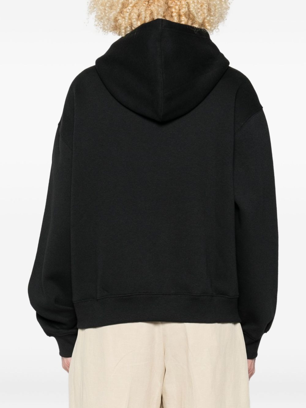 logo-embroidered hoodie - 4