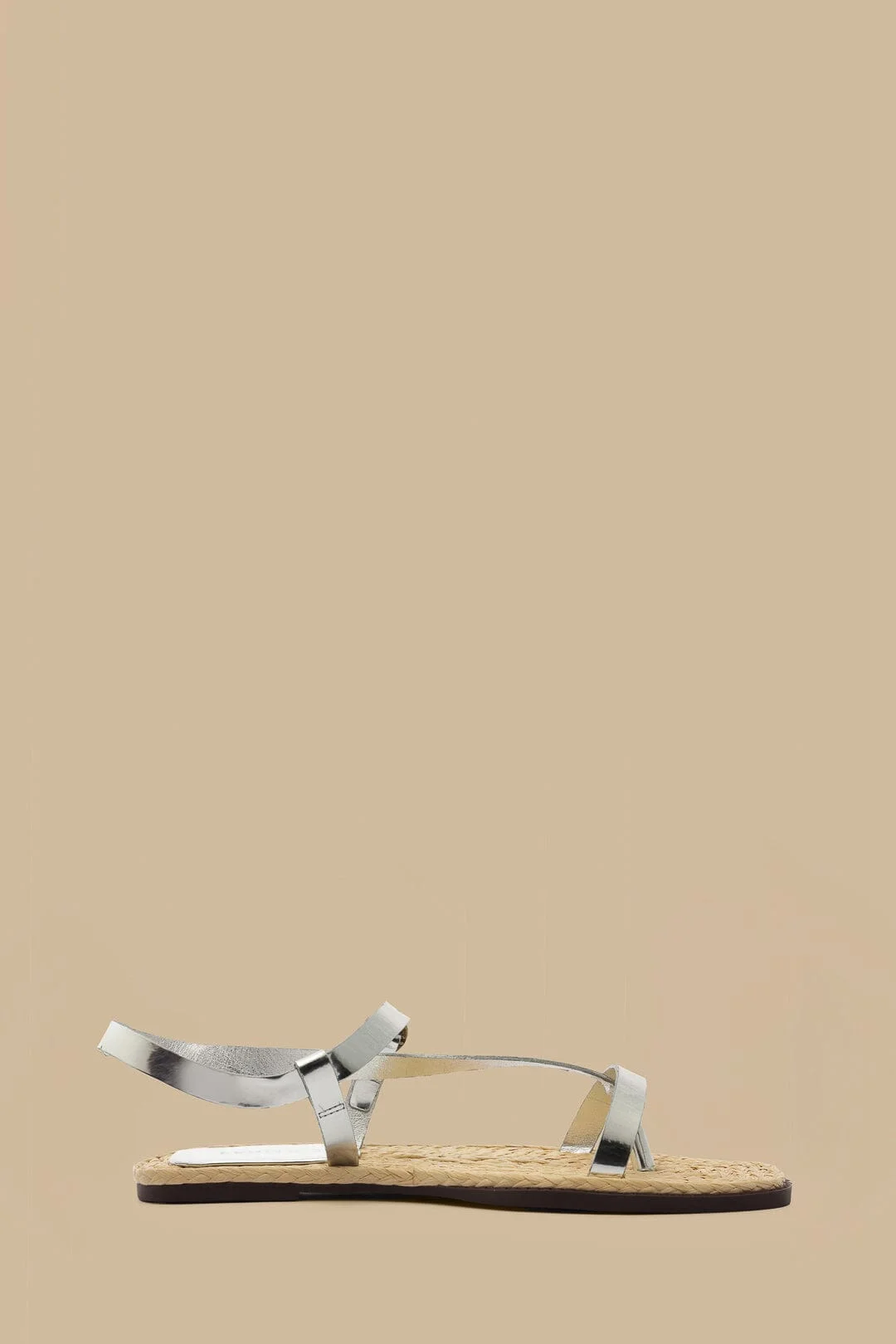 Silver Cross Strap Sandal - 1