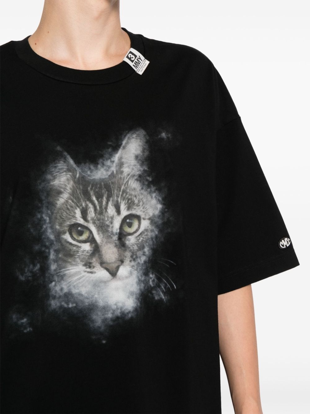 cat printed T-shirt - 5