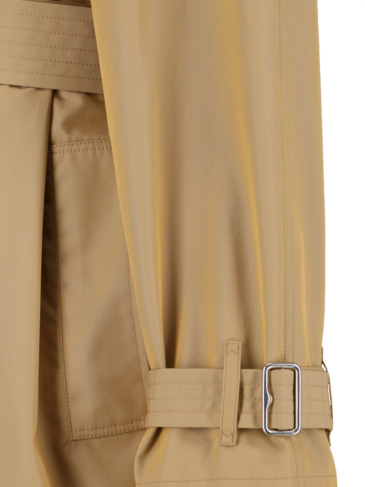 DOUBLE-BREASTED MIDI TRENCH COAT - 3