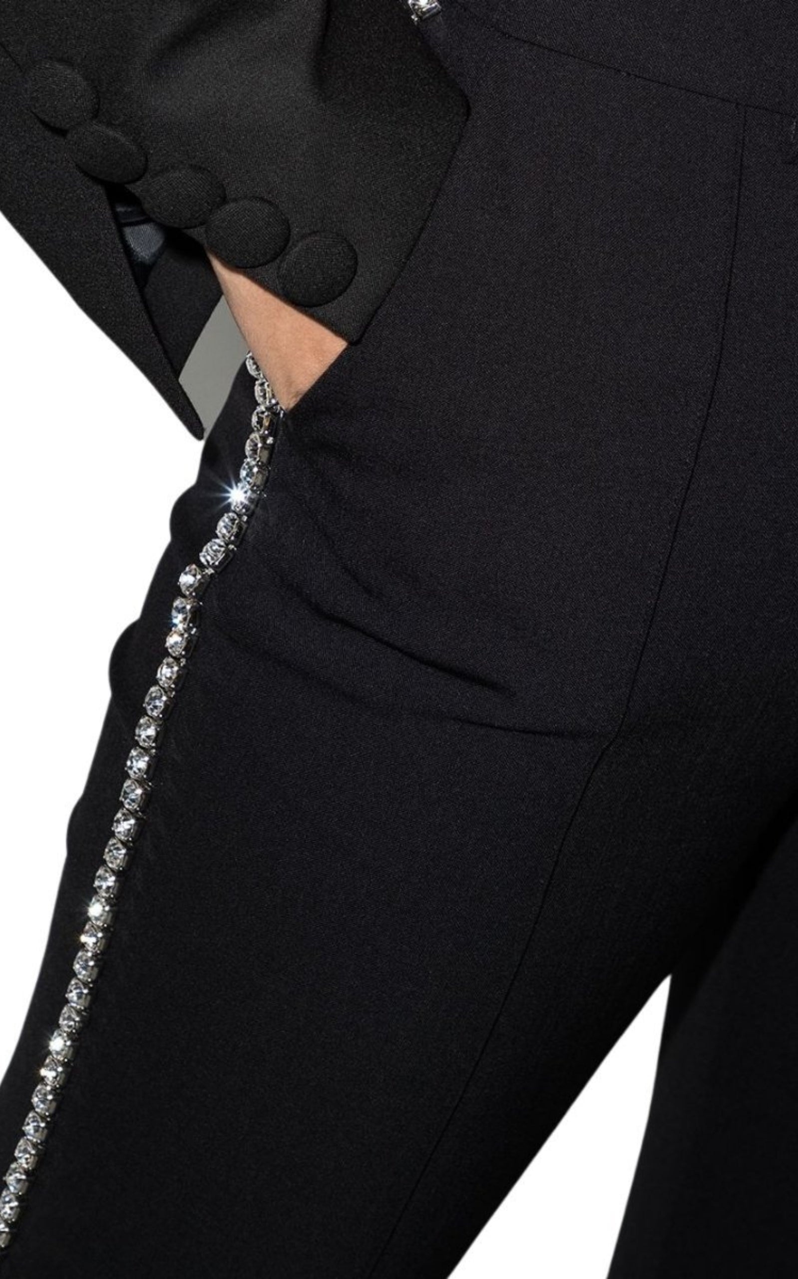 Fitted Jeweled Pants - 5