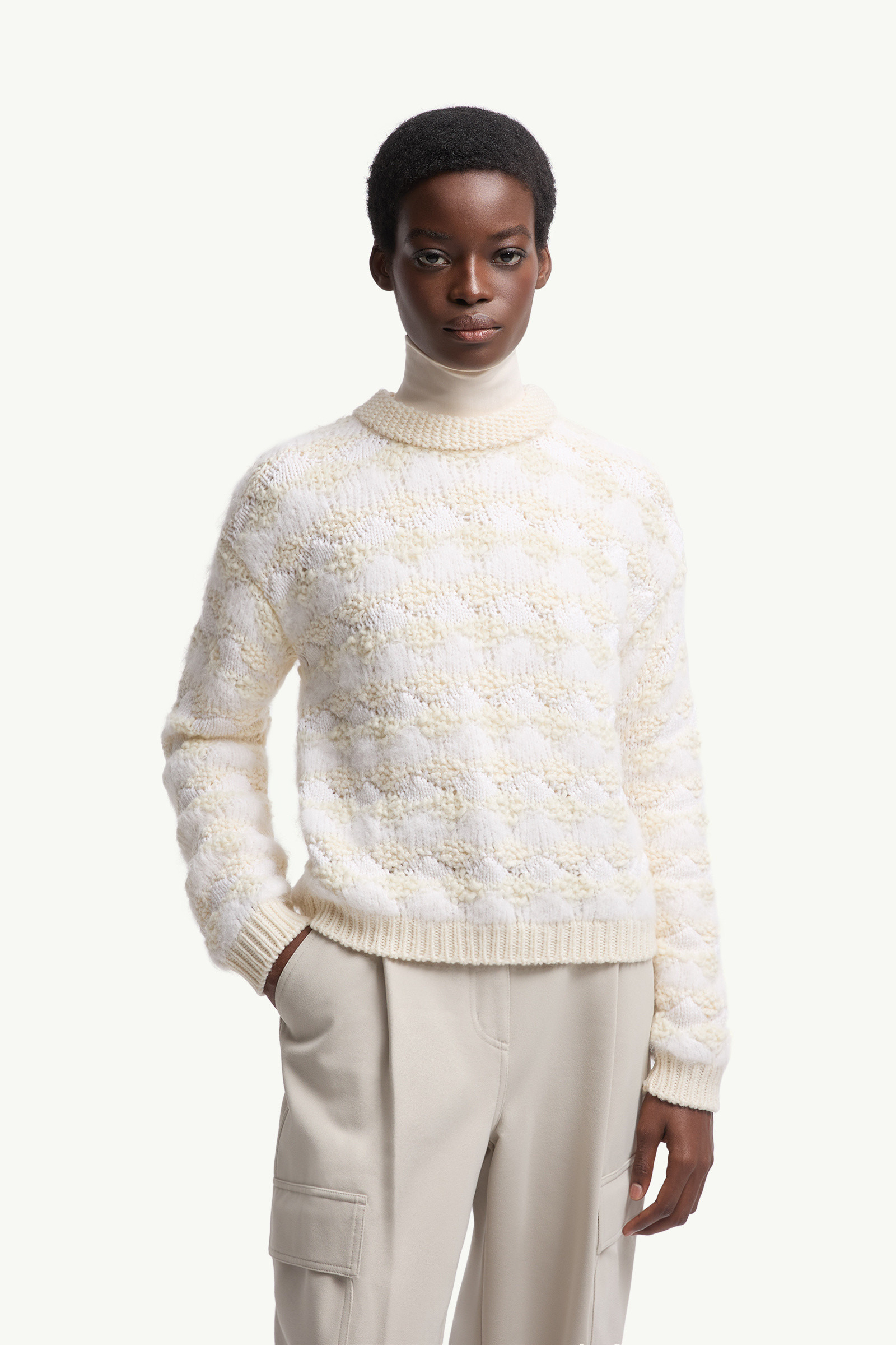 Wool & Alpaca Blend Striped Sweater - 3