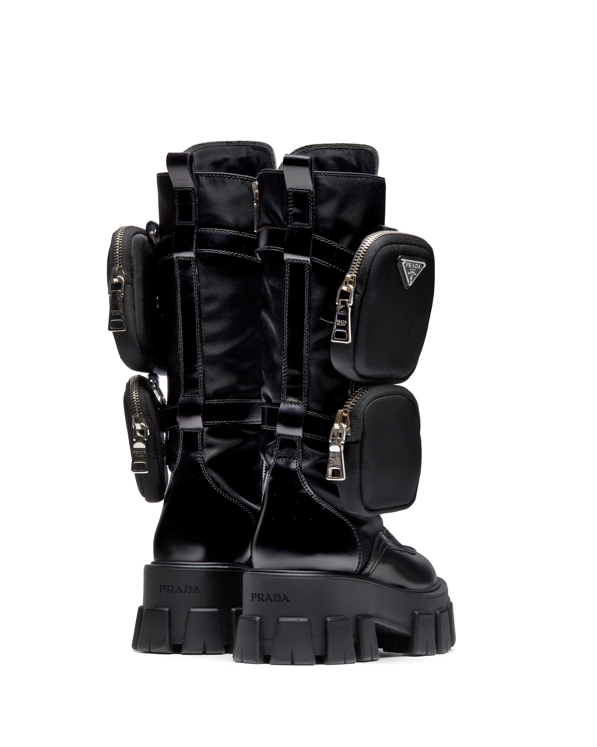 Monolith leather and nylon boots - 5