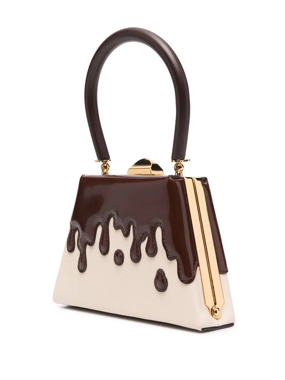 mini chocolate-drip tote bag - 3