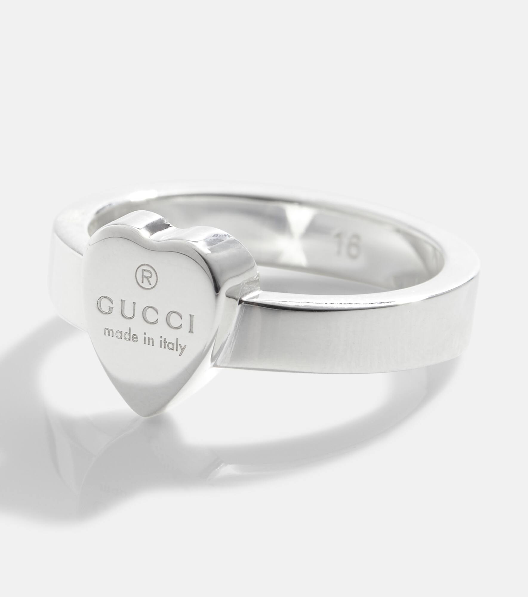Heart-detail sterling silver ring - 4