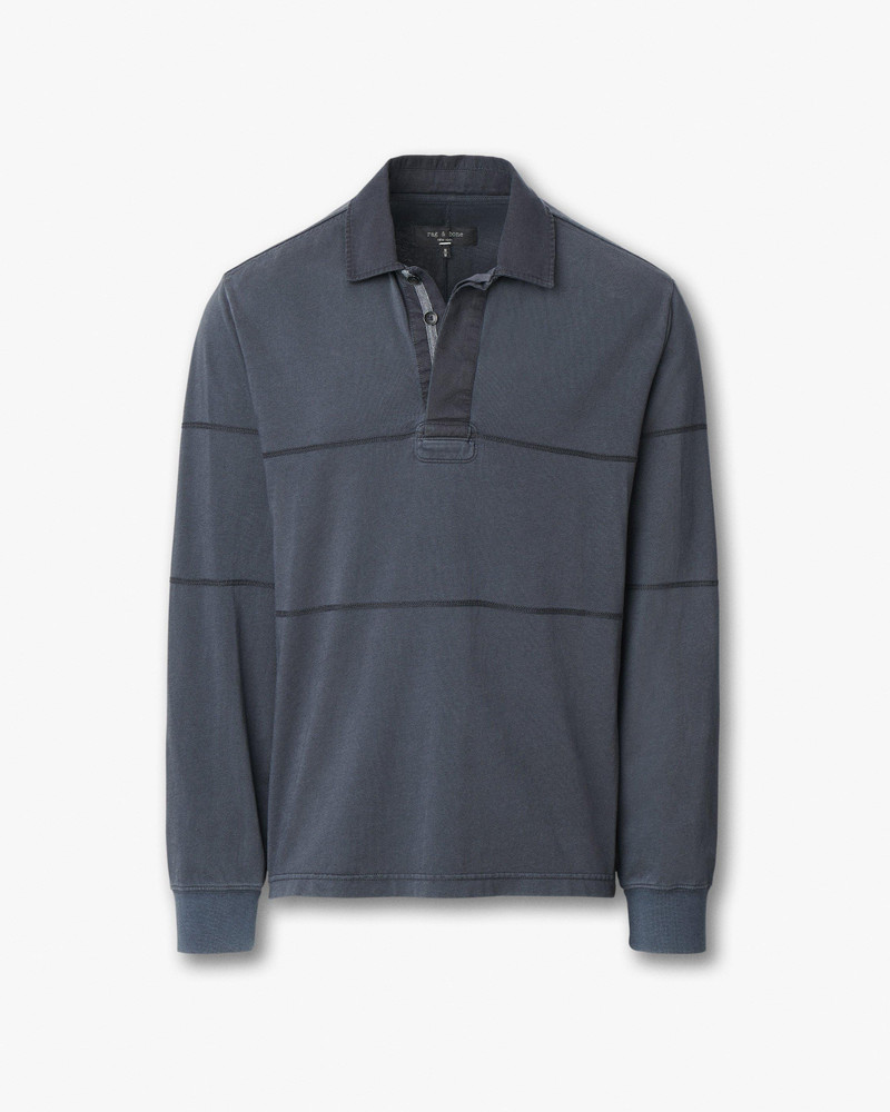 Washed Cotton Rugby Shirt 1