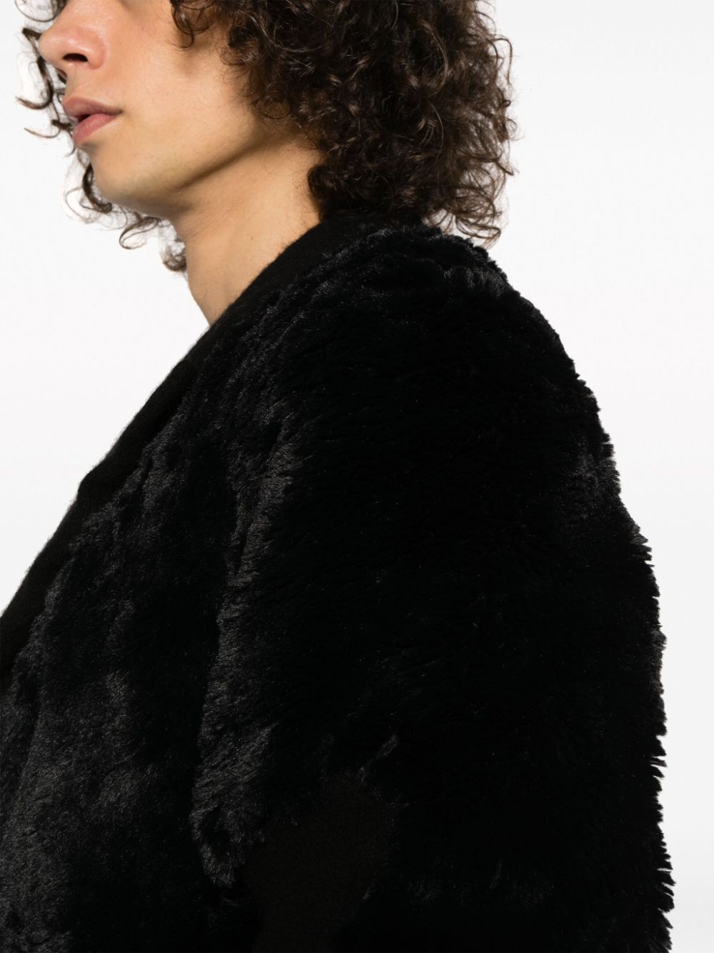 panelled single-breasted blazer - 5