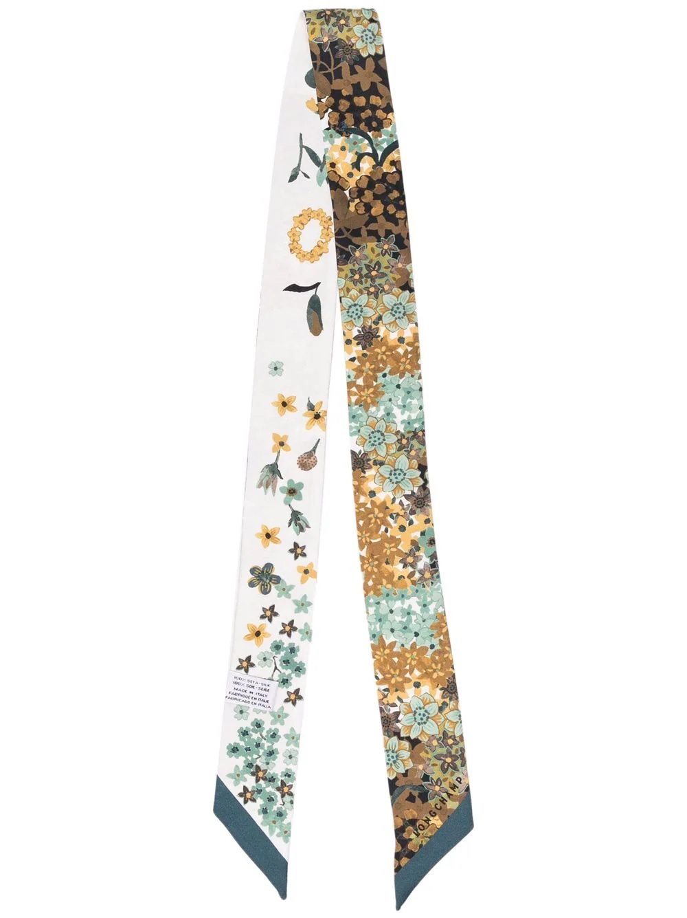 floral-print scarf tie - 1