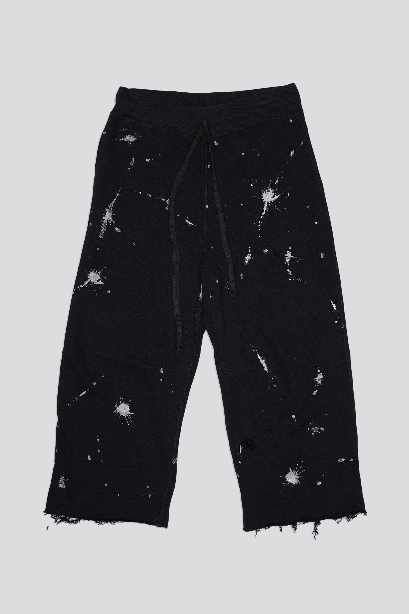 ARTICULATED KNEE SWEATPANT - SPLATTERED BLACK - 5