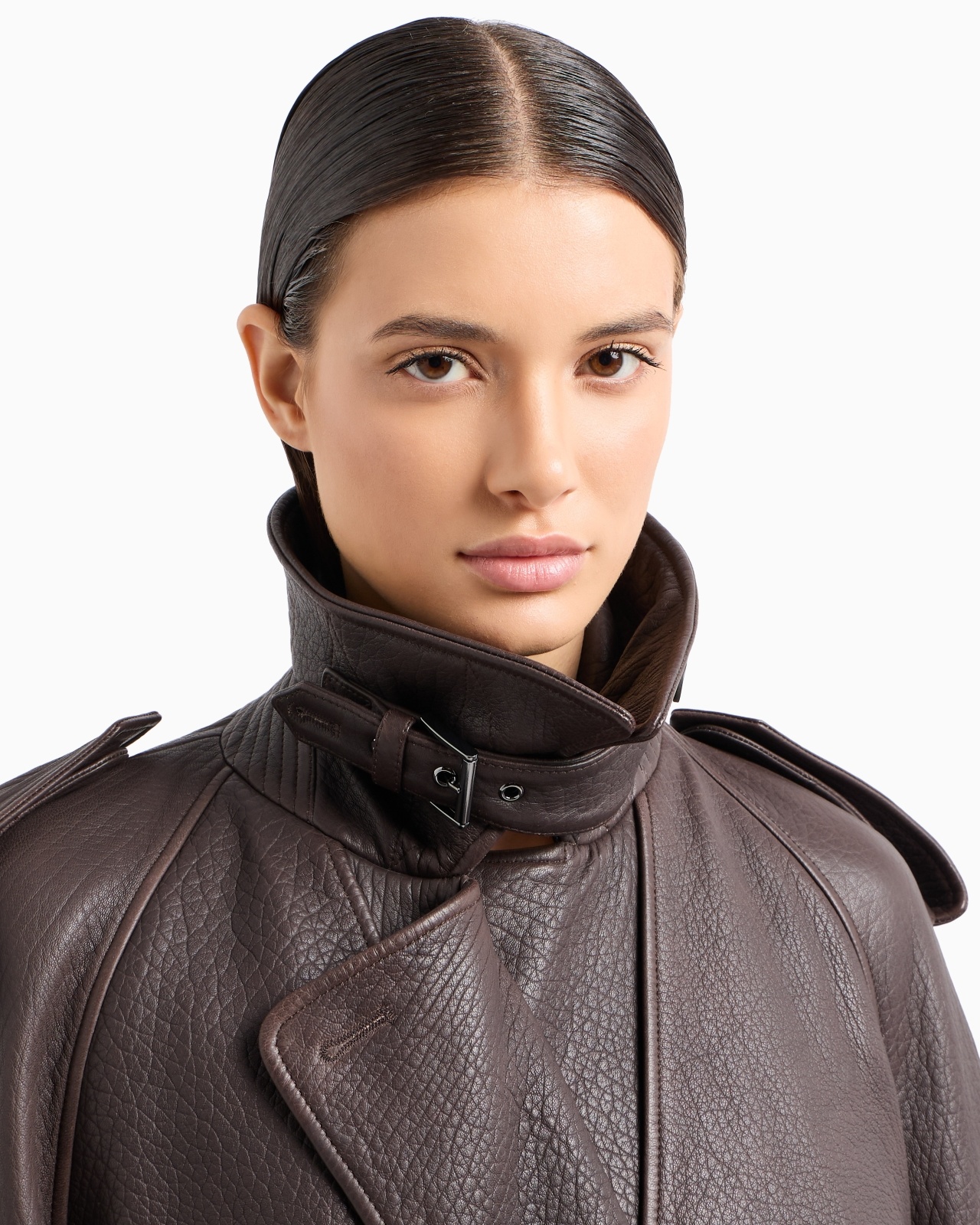 NATURAL-GRAIN NAPPA LAMBSKIN BIKER JACKET - 7