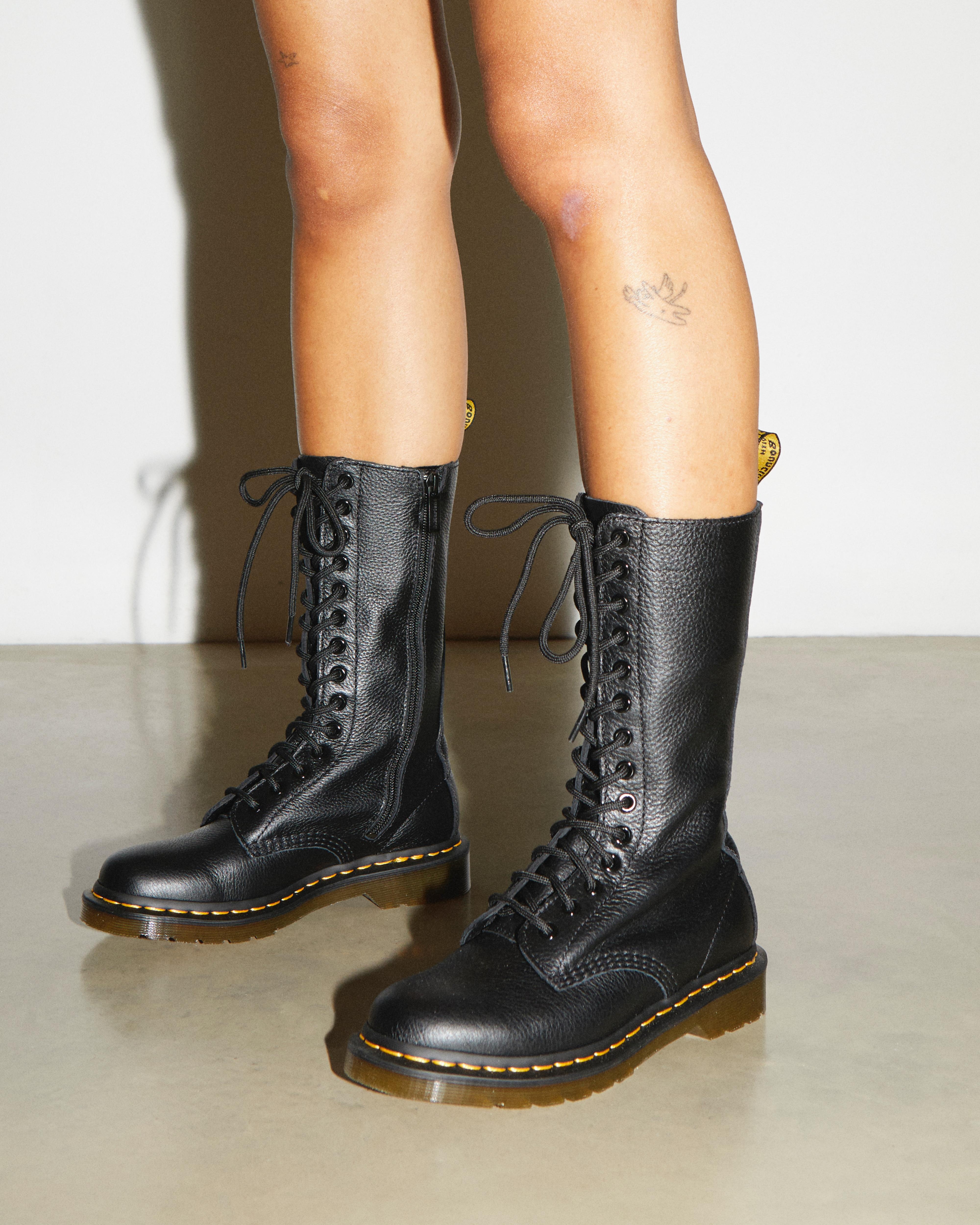 1B99 Virginia Leather Mid Calf Boots - 3