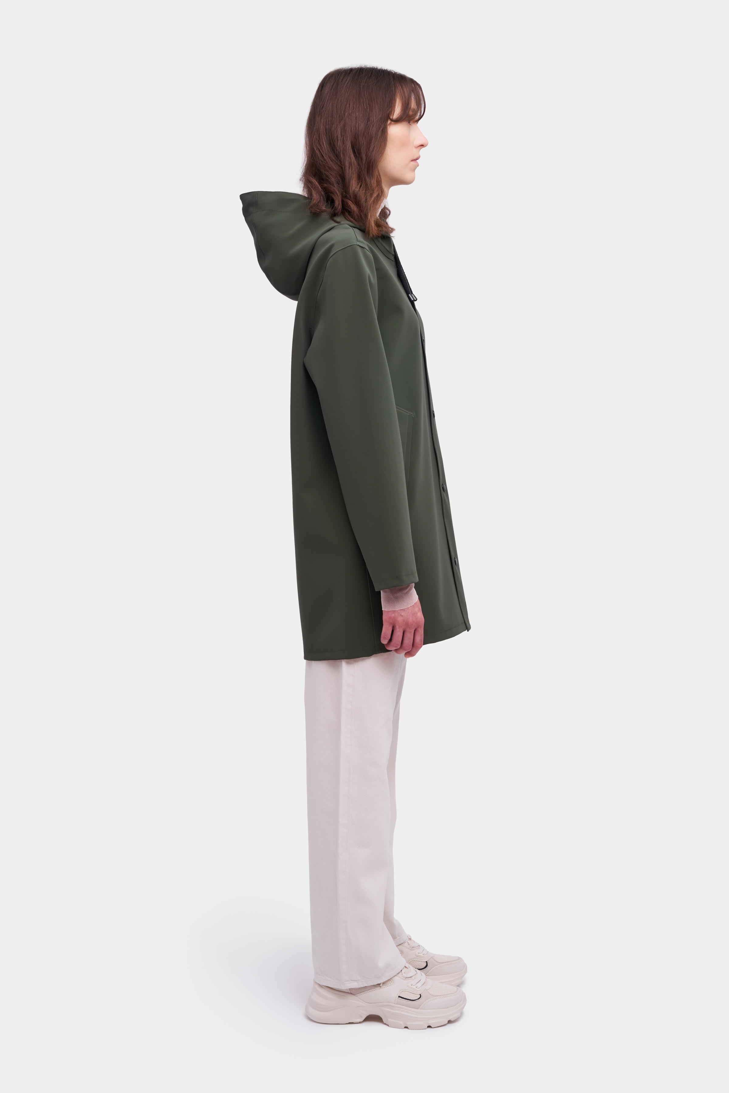 Stockholm Matte Raincoat Dark Green - 3