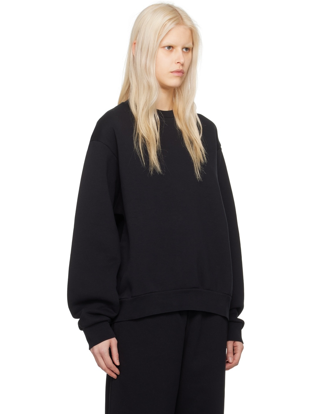 Black Crewneck Sweatshirt - 2