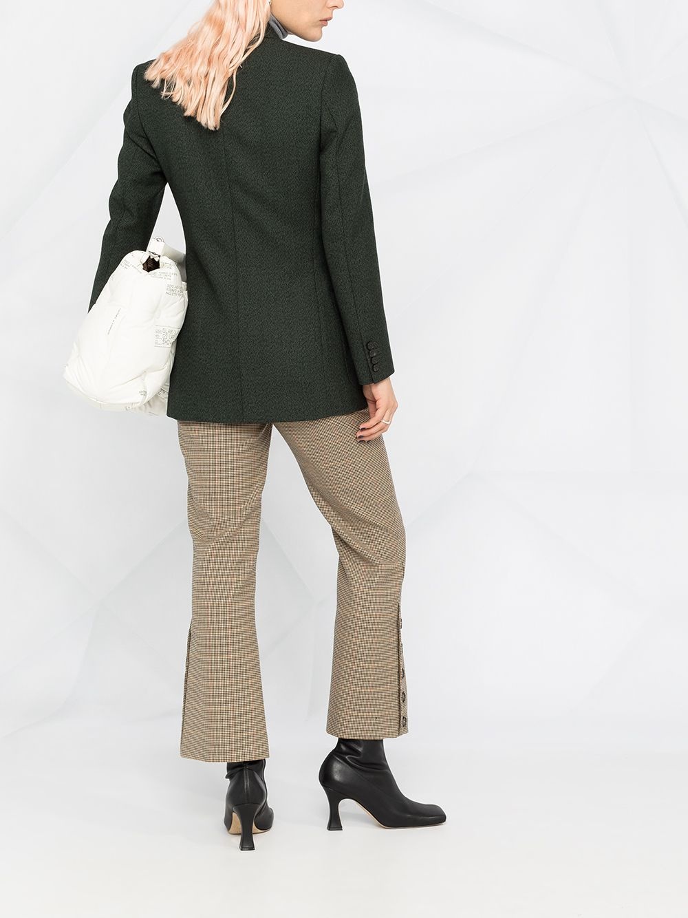single-breasted peak-lapel blazer - 4