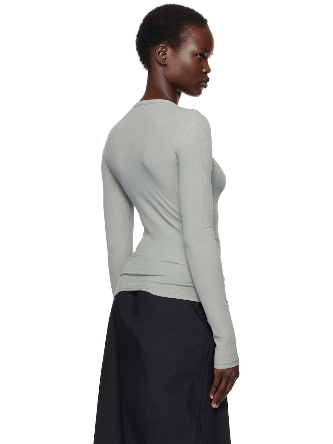 Blue Heart Long Sleeve T-shirt - 3