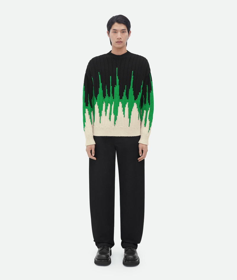 wool graphic knit jumper 1