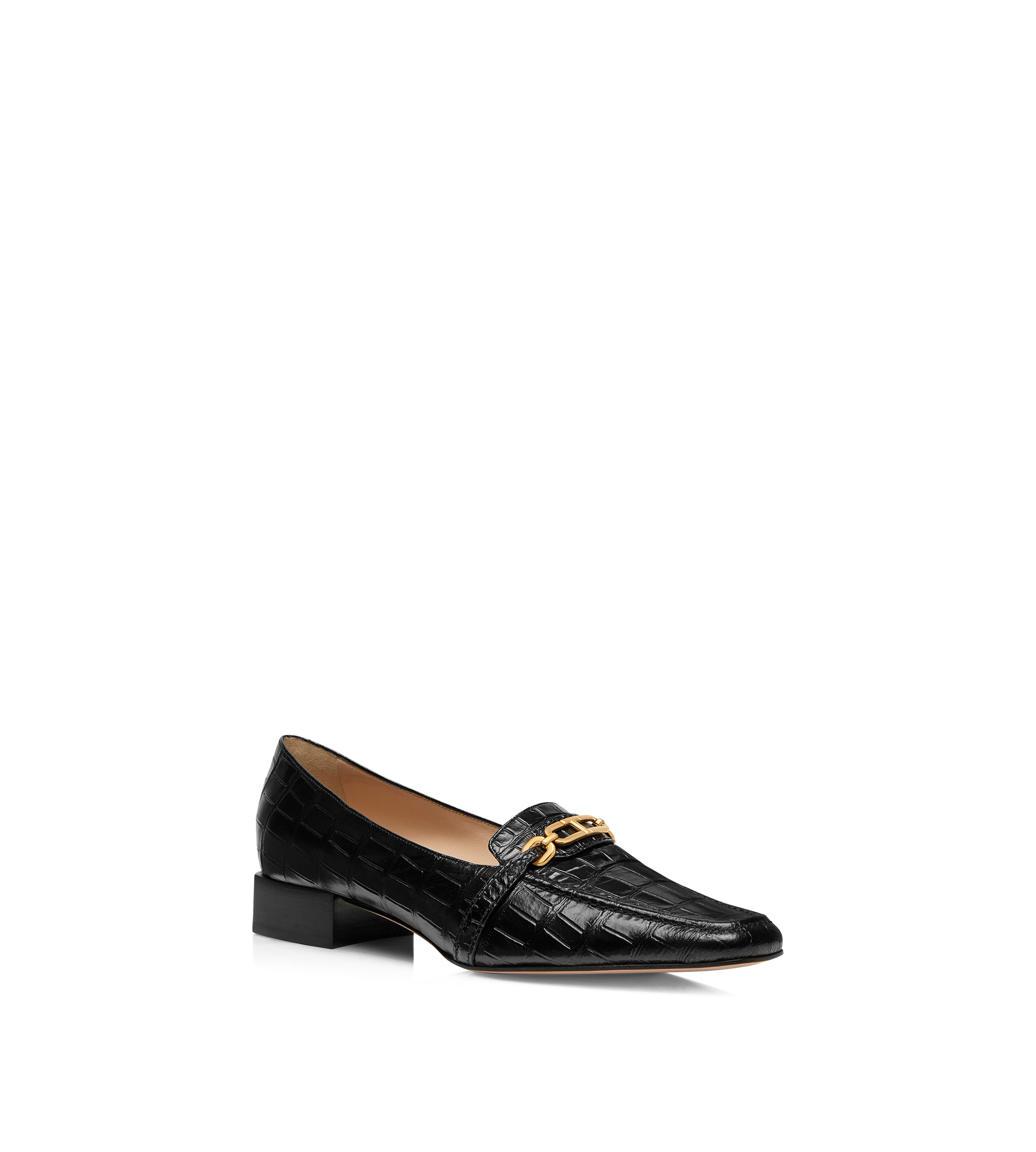 STAMPED CROCODILE LEATHER WHITNEY LOAFER - 2