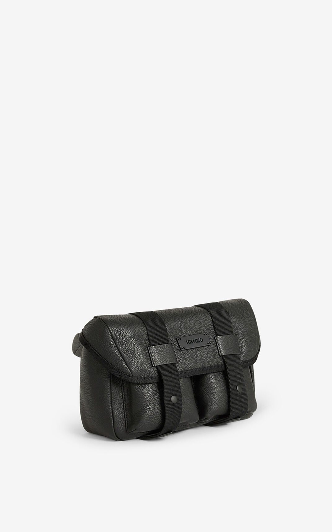 Courier grained leather belt bag - 3