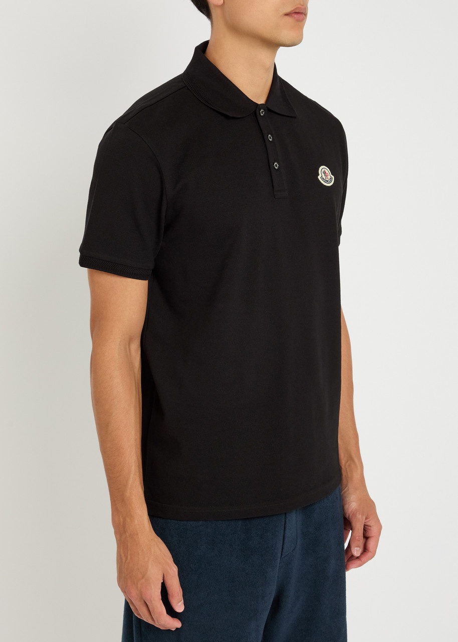 Moncler Logo-appliquéd Piqué Cotton Polo Shirt - 2