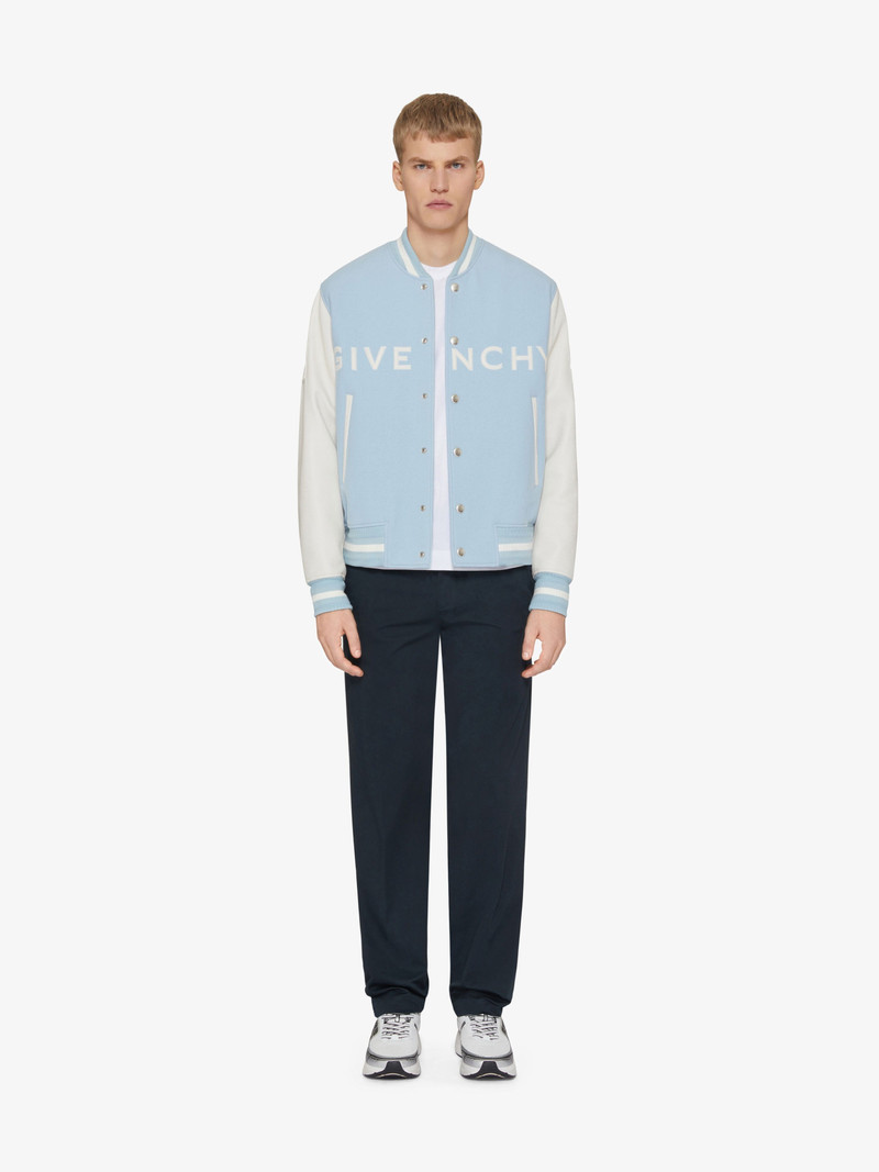 Givenchy GIVENCHY VARSITY JACKET IN WOOL AND LEATHER outlook