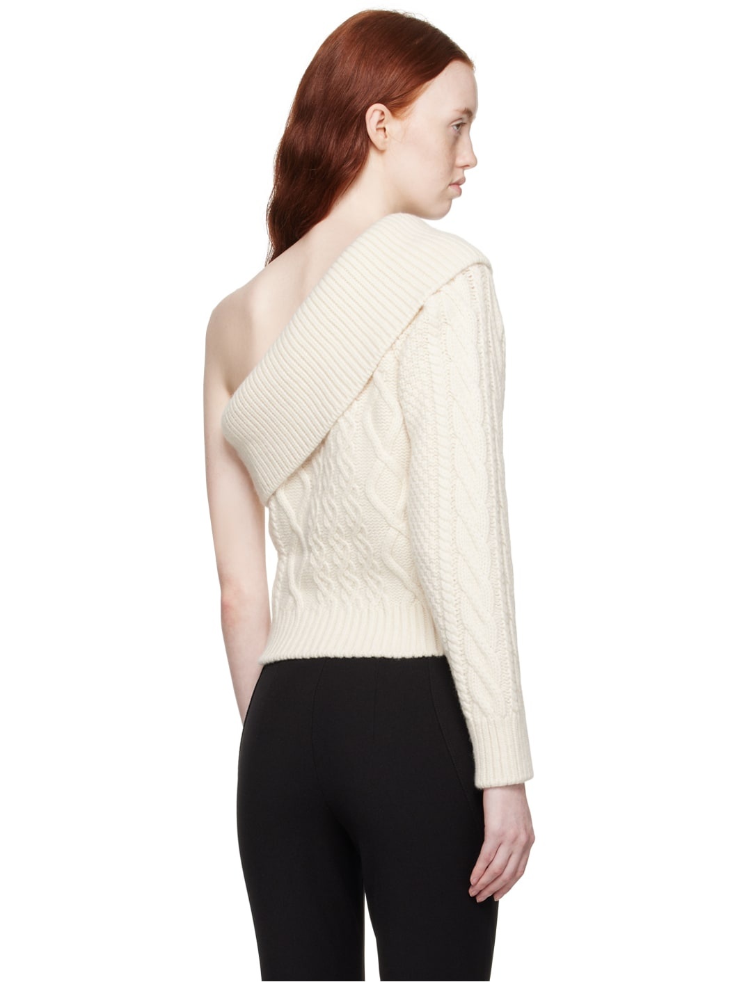 Off-White Single-Shoulder Sweater - 3