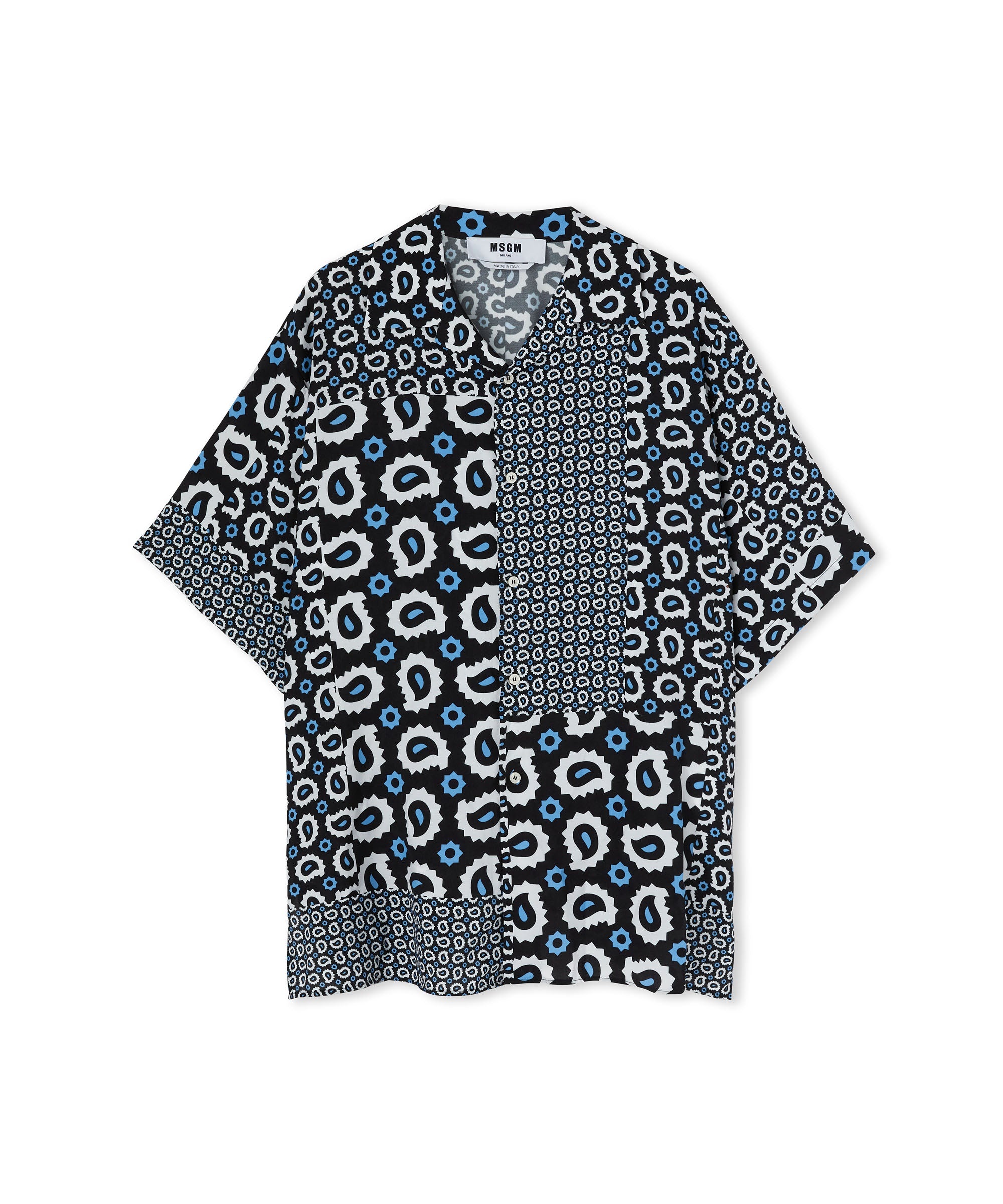 Viscose fluid shirt with "Patchwork Paisley" print - 2
