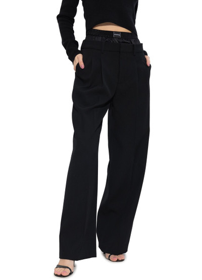 Alexander Wang Pleat-front trousers with logo outlook