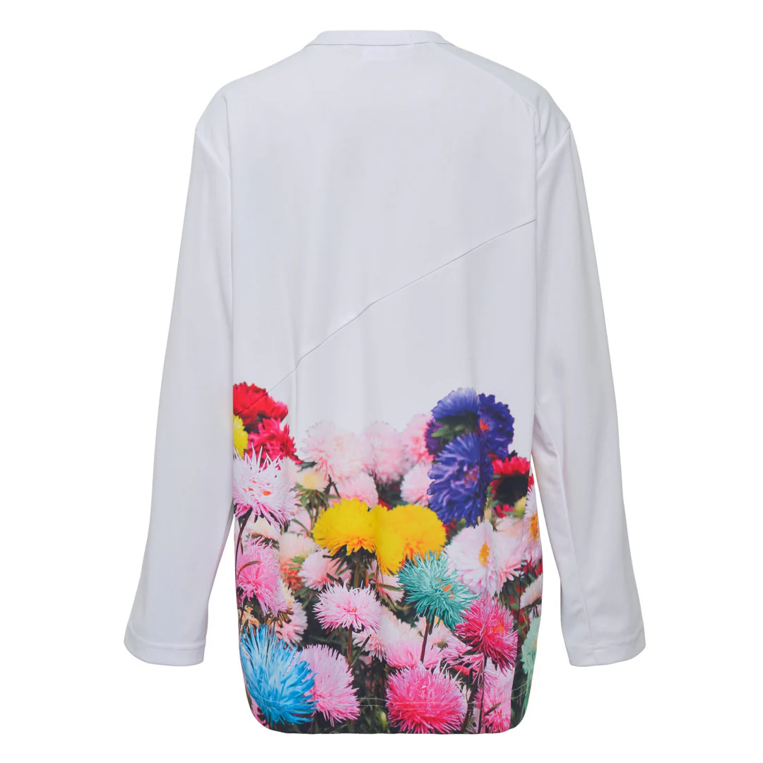 Polyster Jersey B Pattern Long Sleeve Tee - 2