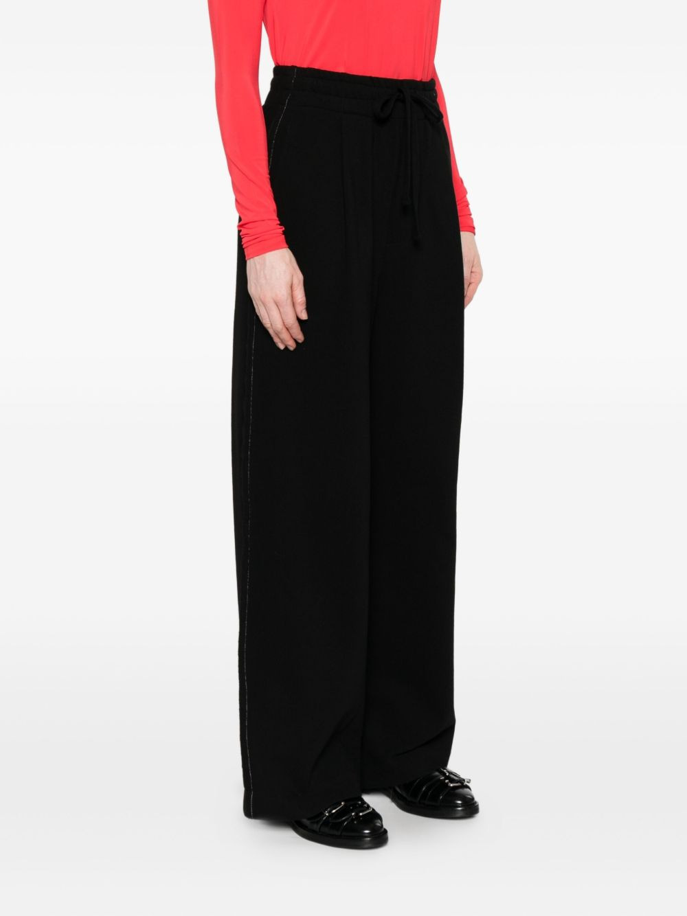 side-stripe trousers - 3
