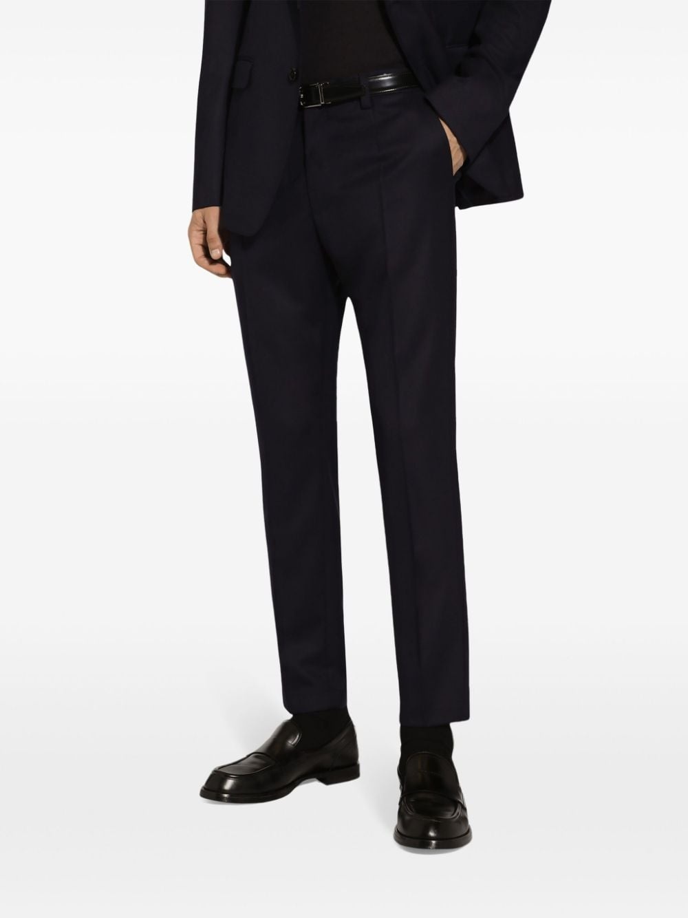 straight-leg virgin-wool trousers - 5